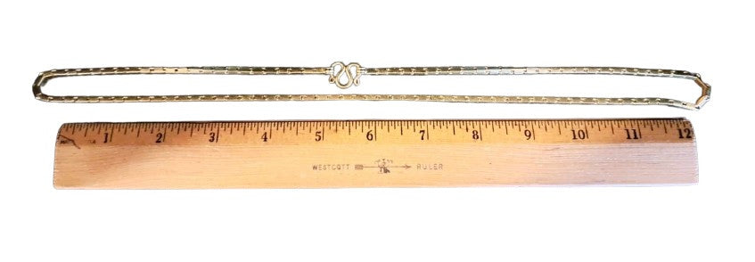 Stunning Baht Chain Necklace from Thailand- 24K Gold, 27" long- Unisex-1