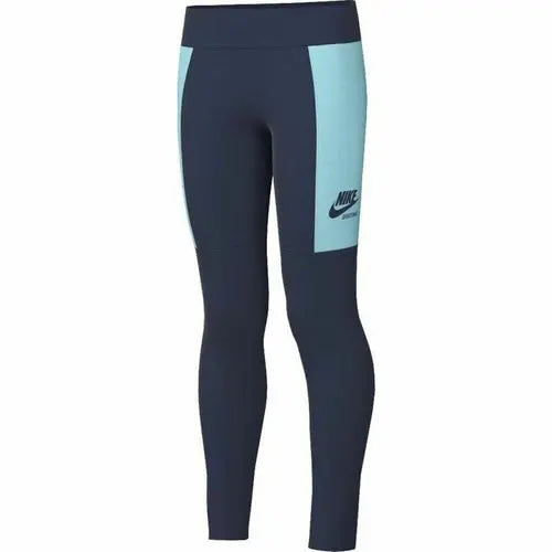 Sports Leggings for Children Nike Sportswear Heritage Blue Blue NOSTOPSHOP
