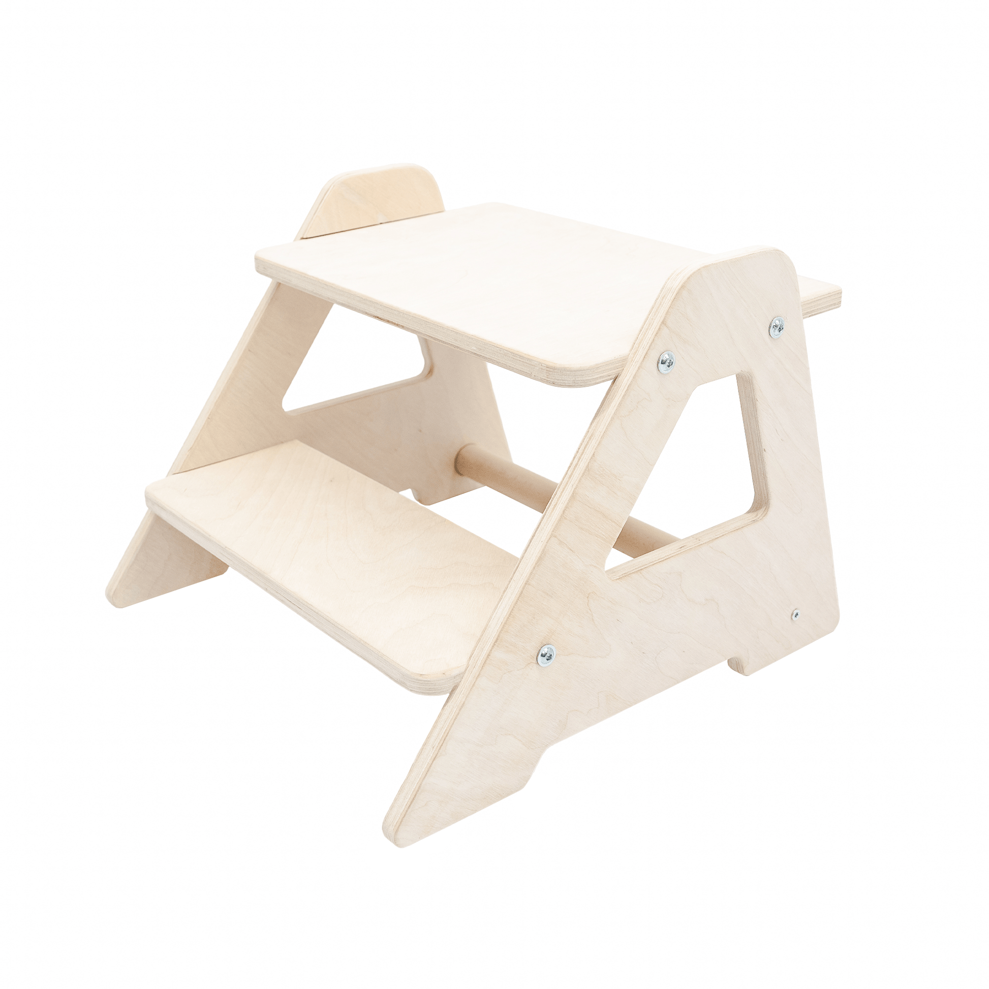 MAMOI® Tritthocker Kinder Holz | Tritthocker Kinder 2 Stufen | Holz Tritthocker Kinder | Tritthocker Zweistufig aus natürlichem Holz | Tritthocker Kind | 100% ECO | Made in EU-0