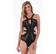 1 Piece Swimsuit With Cutouts And Mesh Insets 153150 NOSTOPSHOP