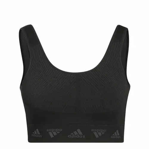 Sports Bra Adidas Aeroknit Black NOSTOPSHOP
