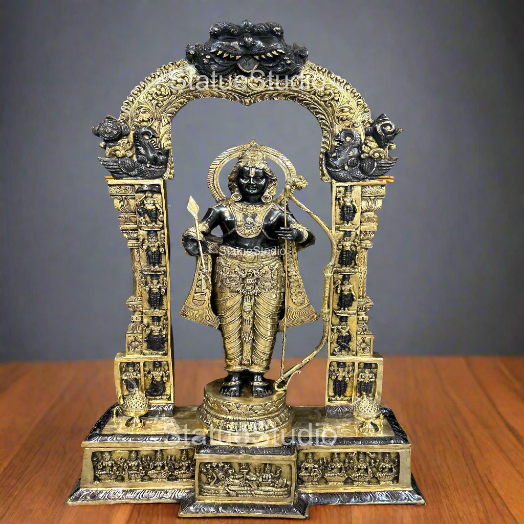 Brass Large Size Exclusive Rama Statue For Home Decor 7 Feet-3