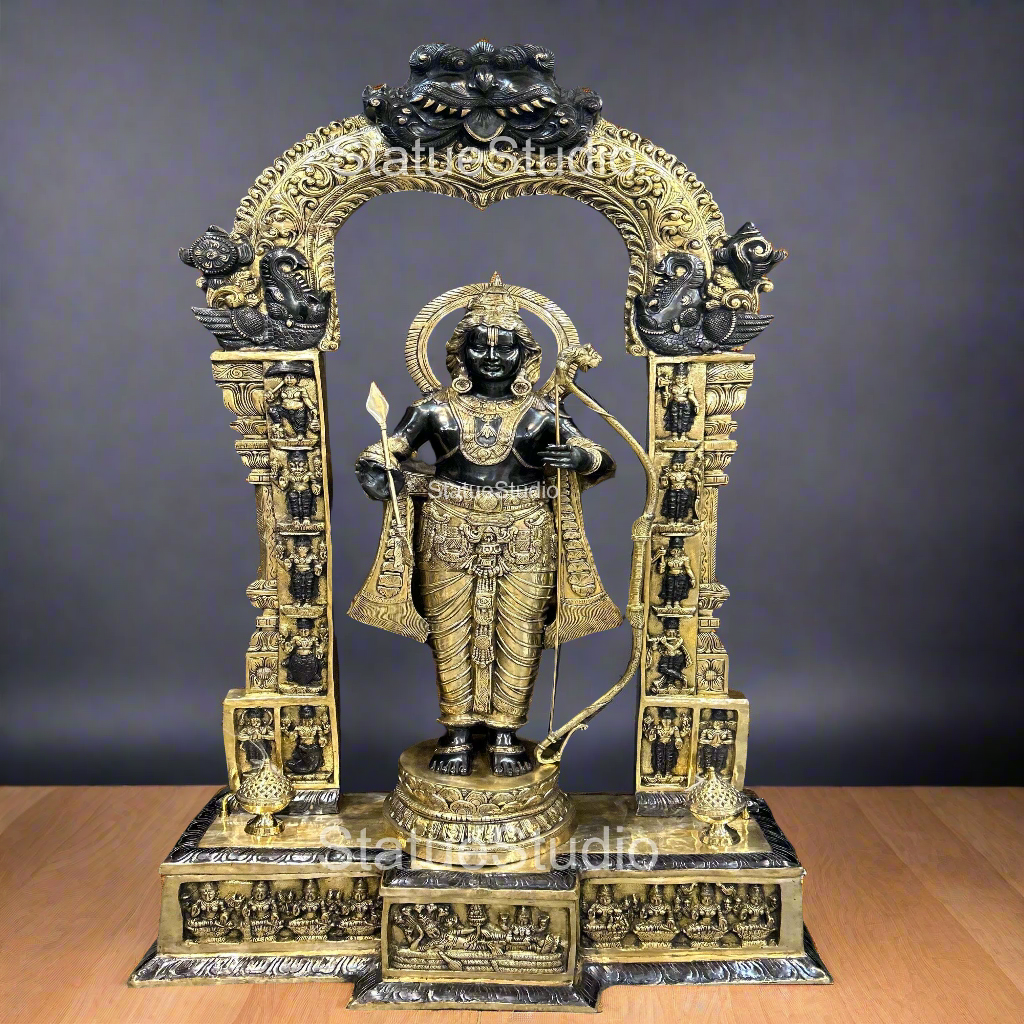 Brass Large Size Exclusive Rama Statue For Home Decor 7 Feet-2