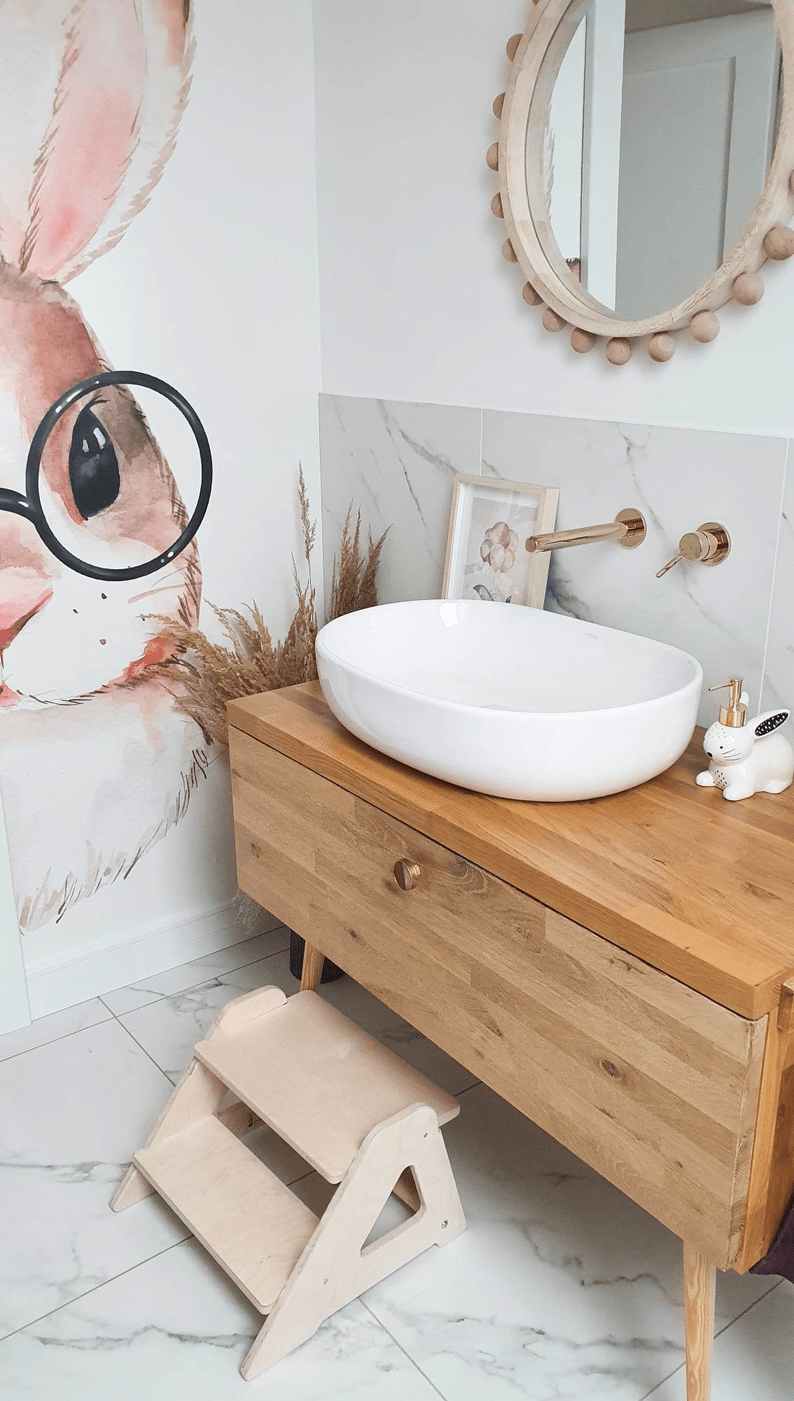 MAMOI® Tritthocker Kinder Holz | Tritthocker Kinder 2 Stufen | Holz Tritthocker Kinder | Tritthocker Zweistufig aus natürlichem Holz | Tritthocker Kind | 100% ECO | Made in EU-4