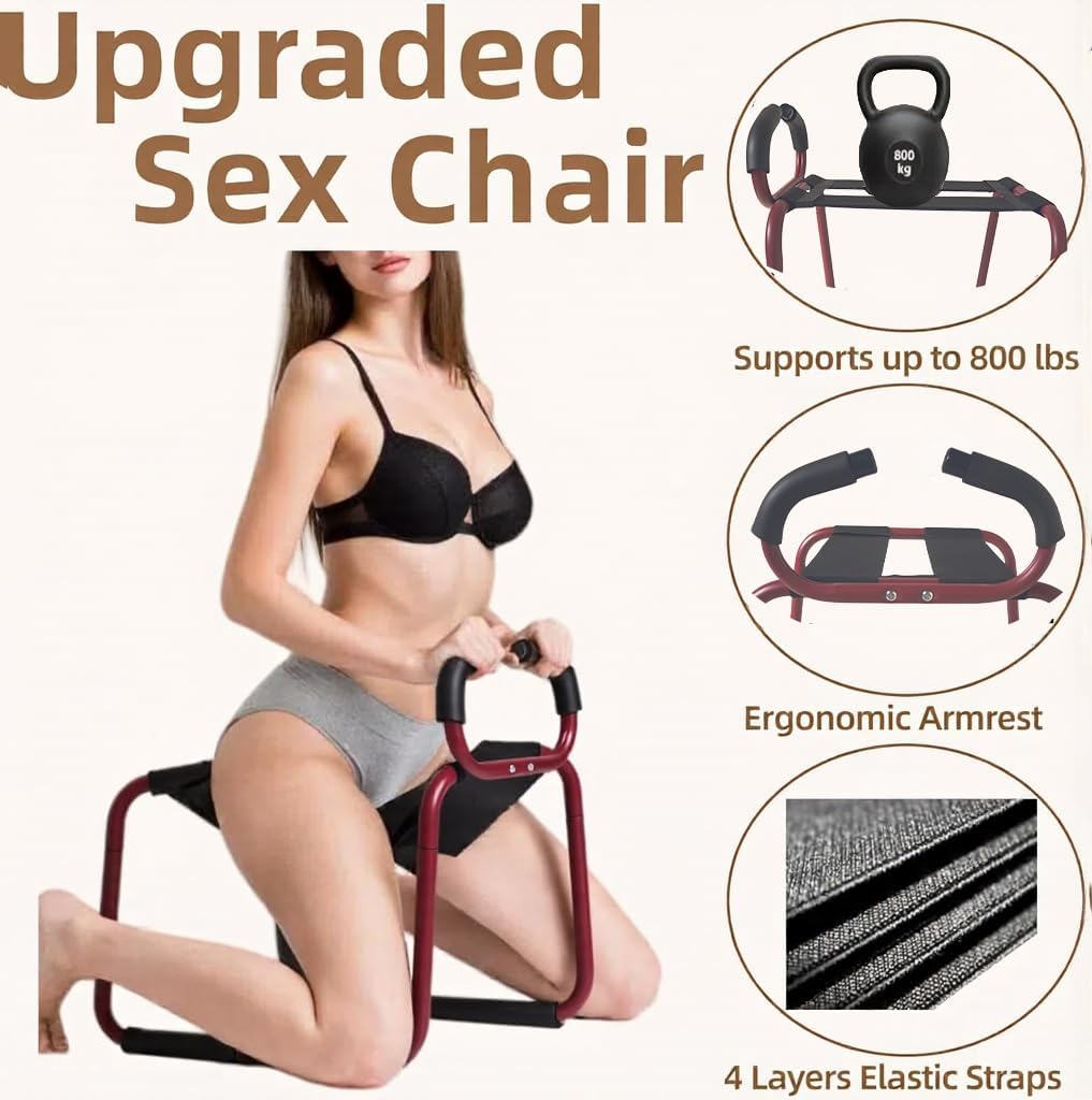 PassionFrame Red Sex Position Chair-2