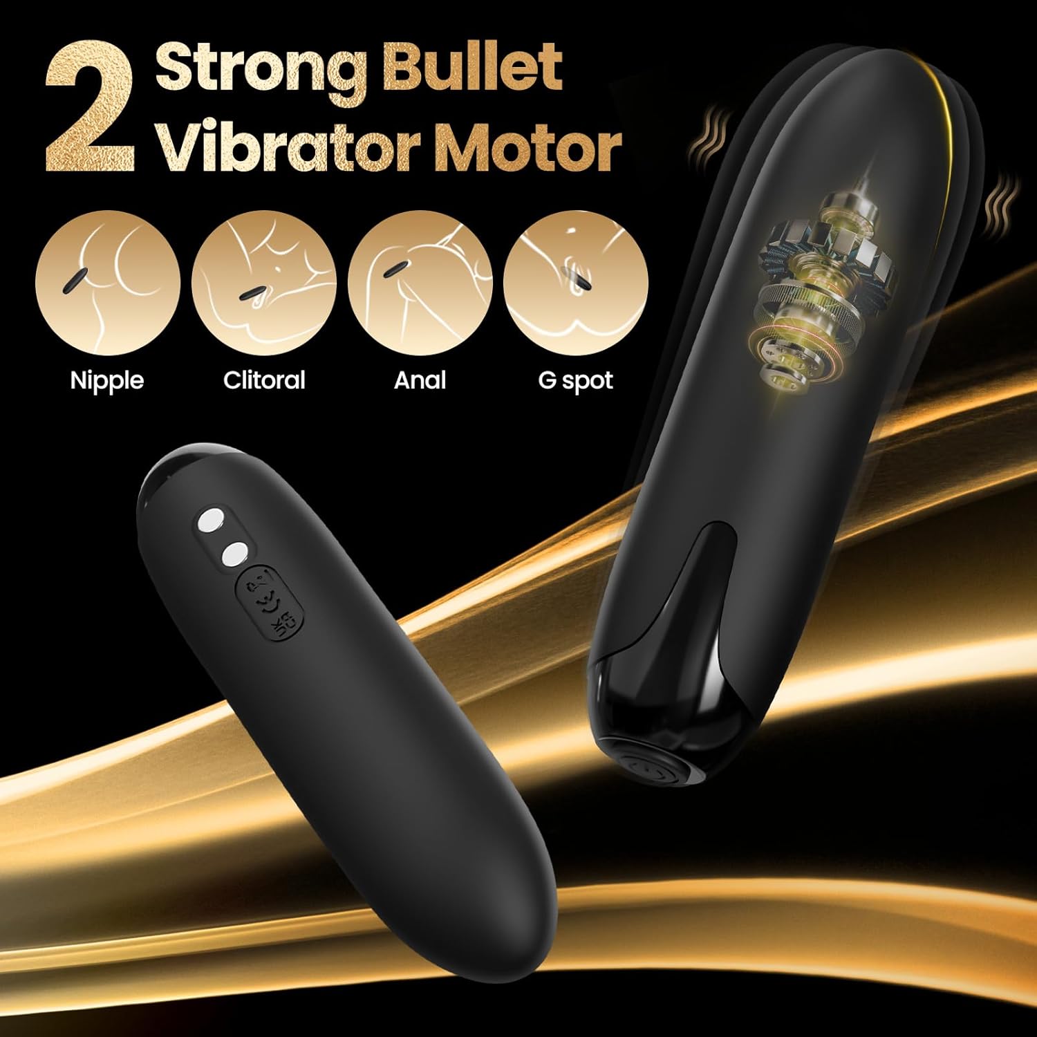 ApexBullet Dual Bullet Vibrator Penis Ring-3