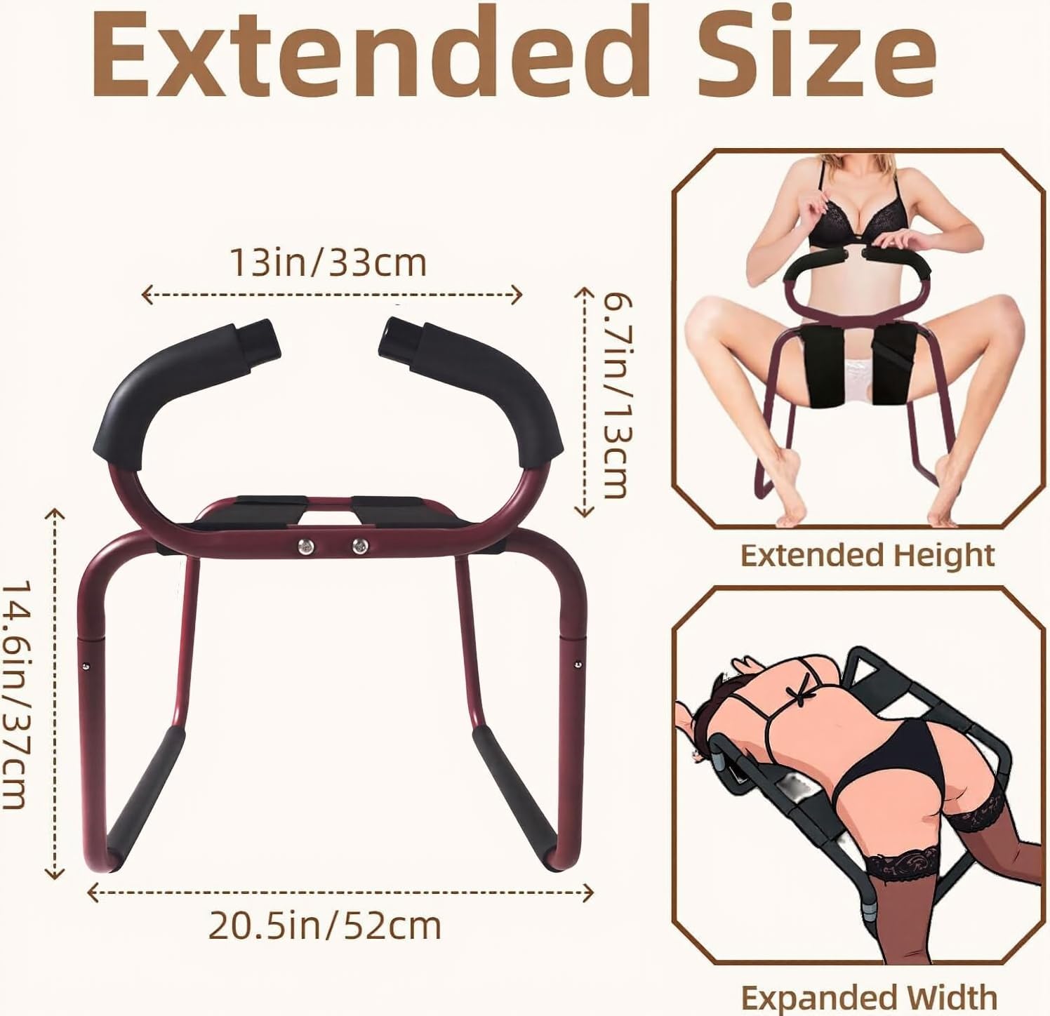 PassionFrame Red Sex Position Chair-3
