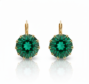Lumine Emerald Hoops-0