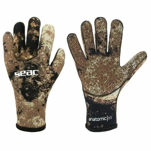 Fishing gloves Seac Seac Camo 3,5 MM Brown NOSTOPSHOP