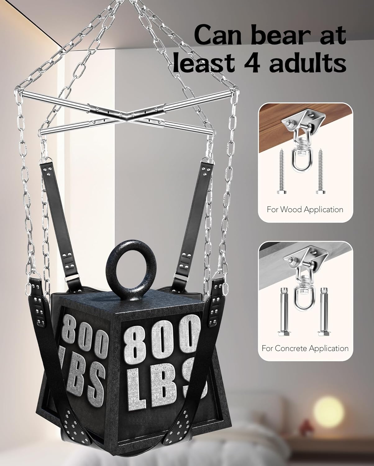 SkyBound 800lbs Premium Heavy-Duty Sex Swing-3