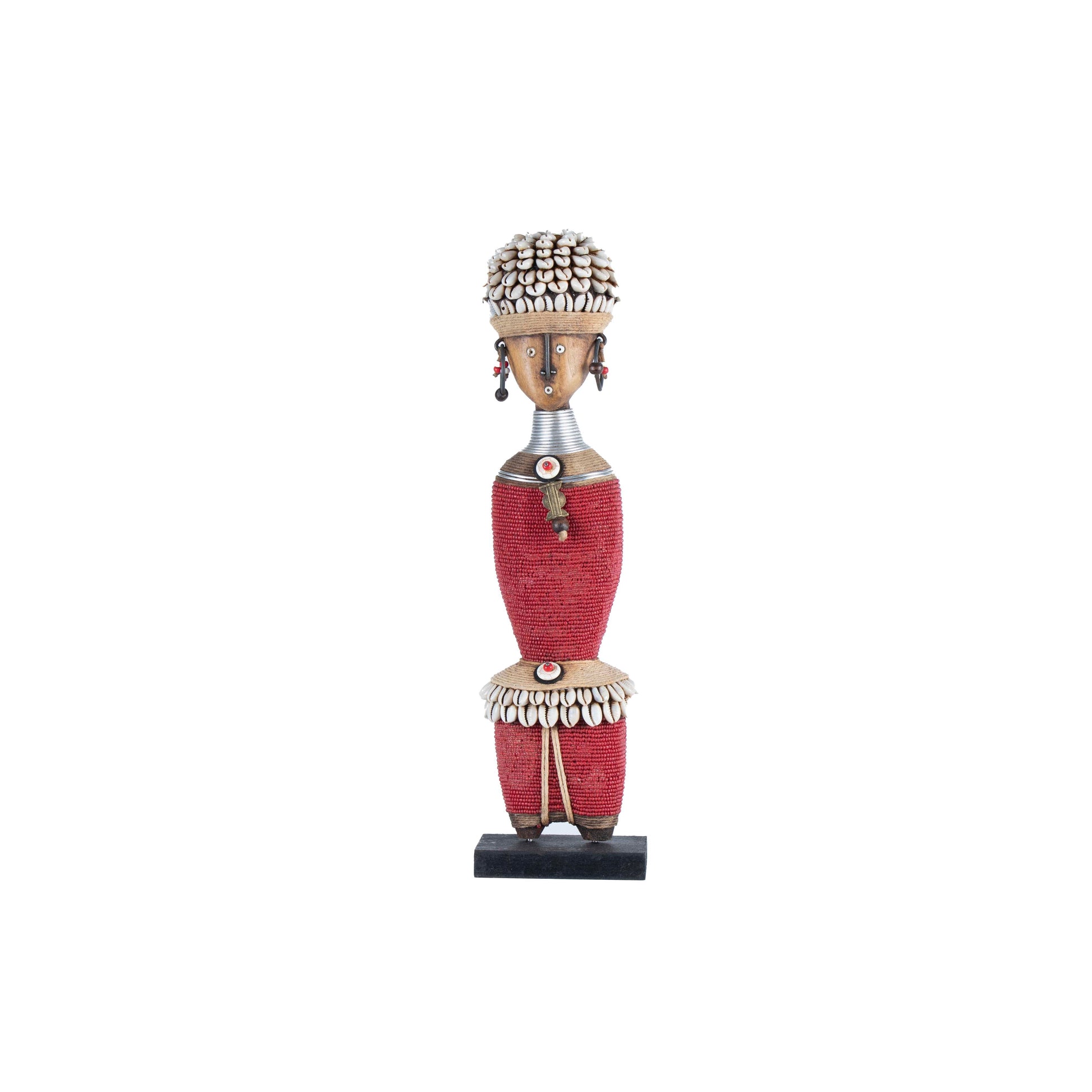 Beaded Namji Doll 38 Red-0