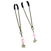 Sex Kitten Tweezer Clamps Pink Flower-0