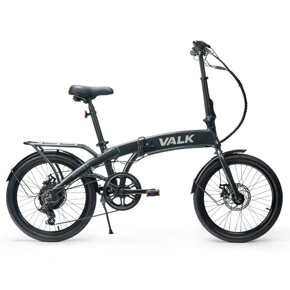 NNEMB 2023 Shuttle 5 Electric Folding Bike-20 Tyres-Shimano 7-Speed-Dark Grey-0
