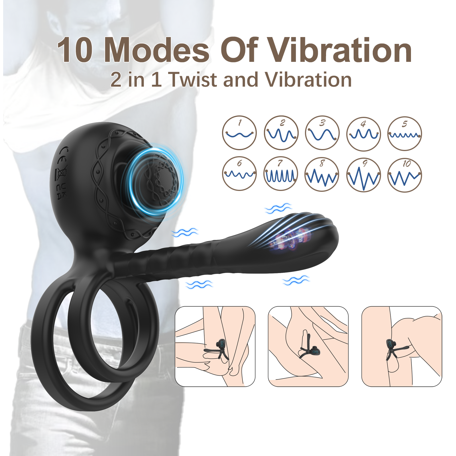 Remote Control Cock Ring - Penis Ring | V For Vibes