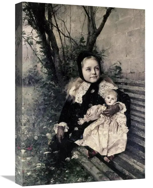 Global Gallery GCS-277136-22-142 22 in. Her Favorite Doll Art Print -