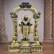 Brass Large Size Exclusive Rama Statue For Home Decor 7 Feet-0