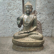 Brass Very Large Blessing Buddha Statue For Home Garden Decor 6 Feet-0