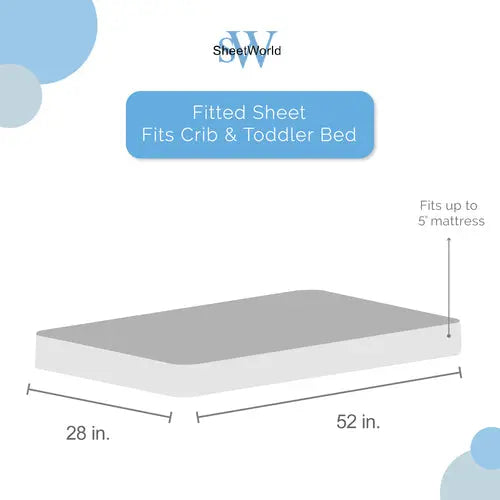 SheetWorld Fitted Crib Sheet Set - 100% Cotton Woven - Camo, Made In NOSTOPSHOP