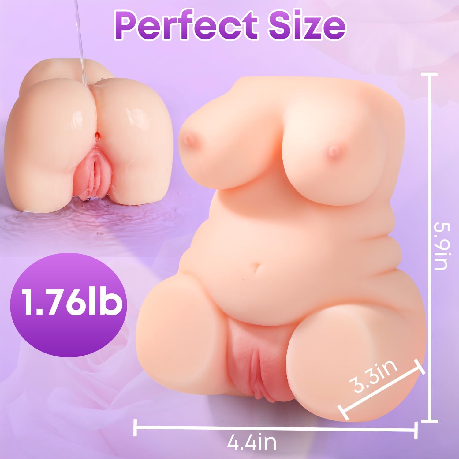 Lightweight BBW Male Masturbator Sex Doll-4