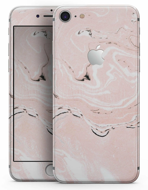 Coral 19 Textured Marble - Skin-kit for the iPhone 8 or 8 Plus