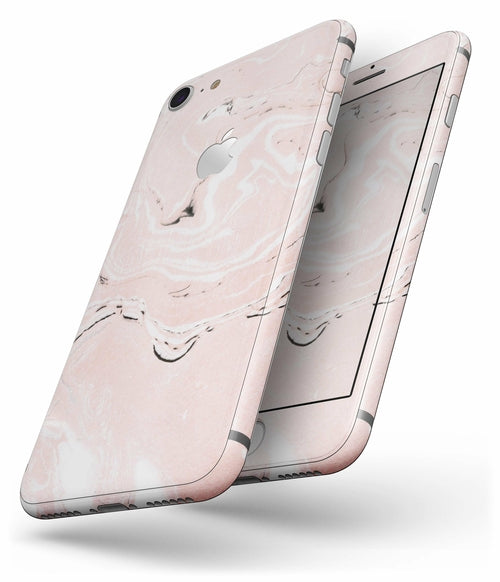 Coral 19 Textured Marble - Skin-kit for the iPhone 8 or 8 Plus