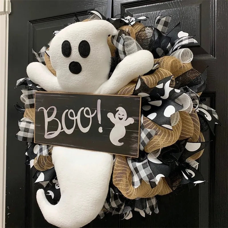 Cute Ghost Doll Wreath-1