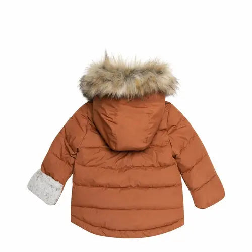Solid Two Piece Baby Snowsuit Brown NOSTOPSHOP