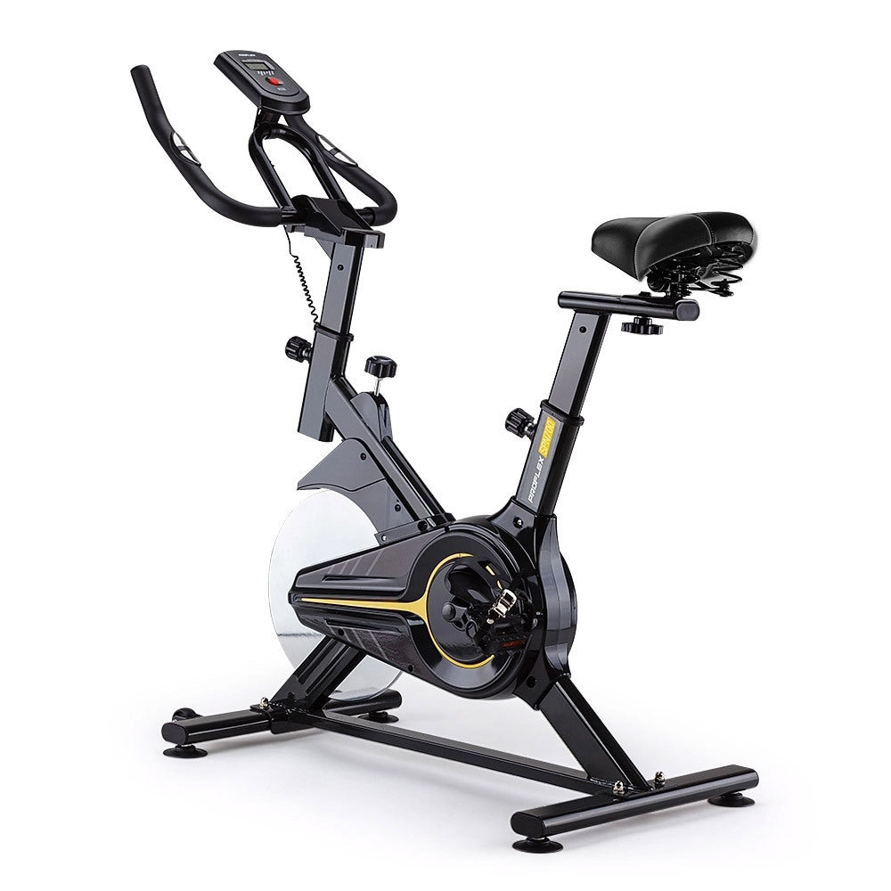 NNEMB Commercial rotate Bike Flywheel Exercise Fitness Home Gym Yellow-0