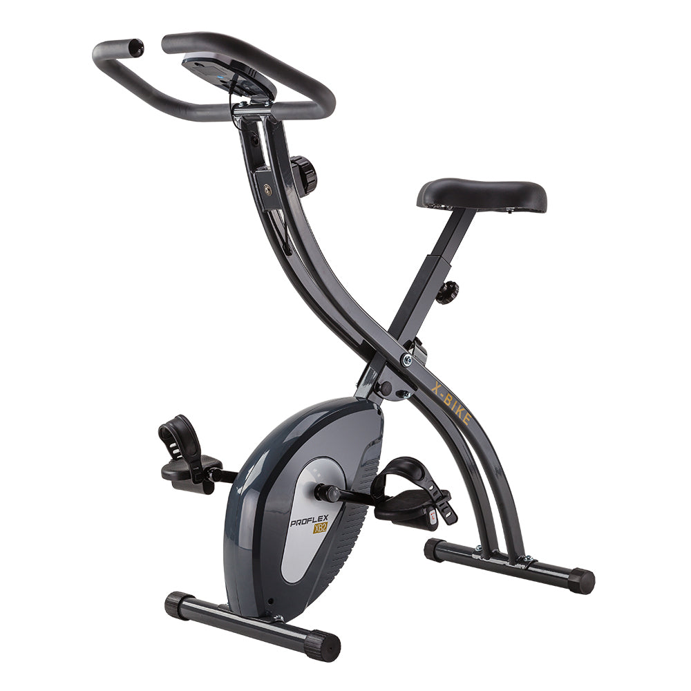 NNEMB Folding Magnetic Exercise X-Bike-Bicycle Cycling Flywheel Fitness-0