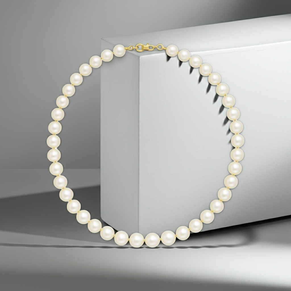 Genuine South Sea Pearl Necklaces AAA Luster & Handcrafted With 14K Solid Gold-3