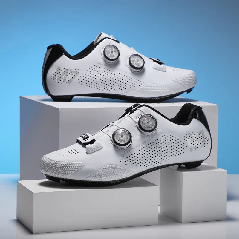 NNEOBA Ultralight Carbon Fiber Sole Road Bike Shoes-2