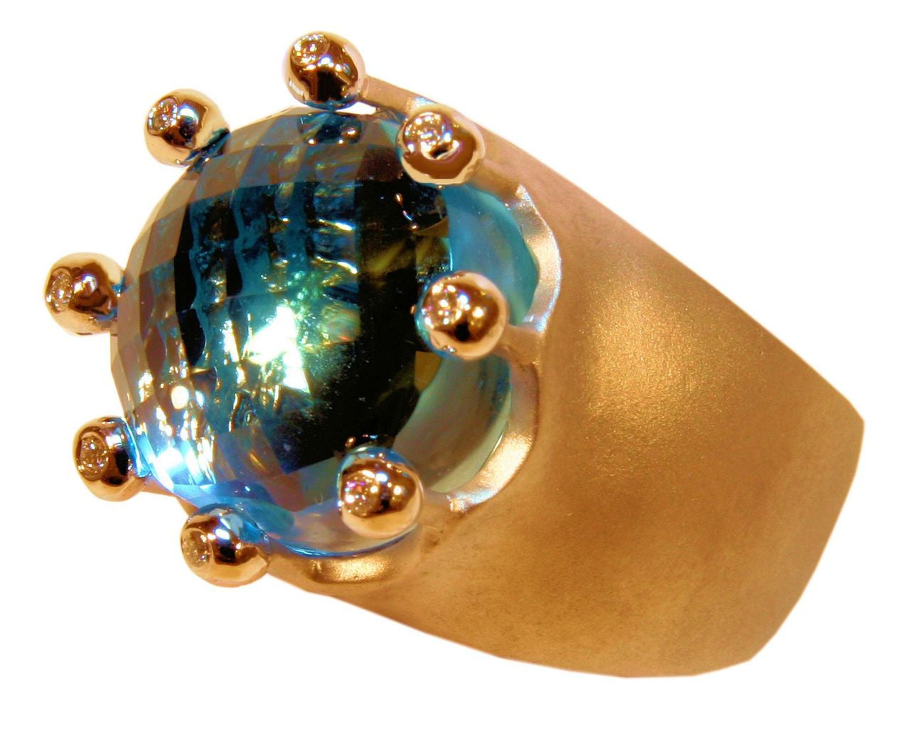 The Imperial Crown Ring- 20 Carat Gemstones with Diamonds in 18K Gold-26