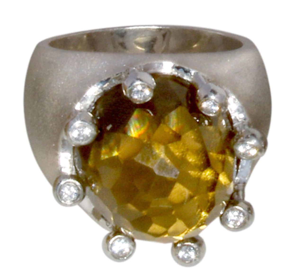The Imperial Crown Ring- 20 Carat Gemstones with Diamonds in 18K Gold-22