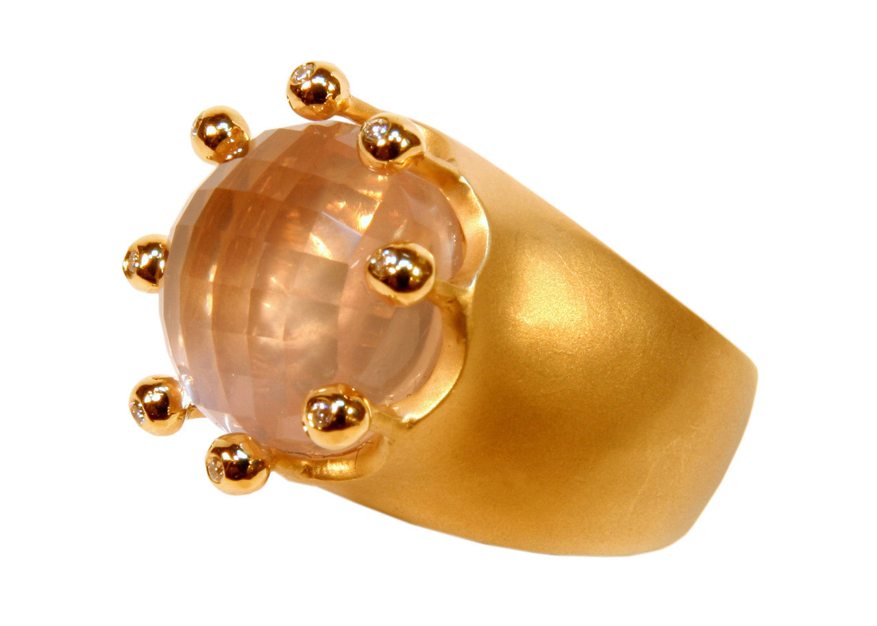 The Imperial Crown Ring- 20 Carat Gemstones with Diamonds in 18K Gold-11