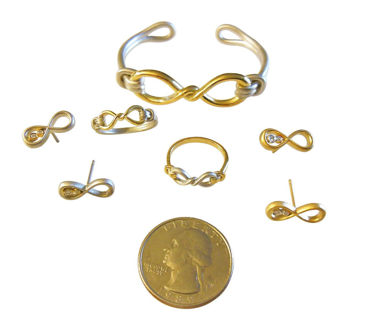 Infinity Knot Cuff Bracelet- 18K Gold. Tied to Infinite Possibilities.-13