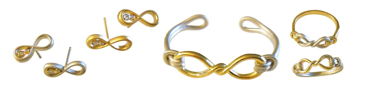 Infinity Knot Cuff Bracelet- 18K Gold. Tied to Infinite Possibilities.-9