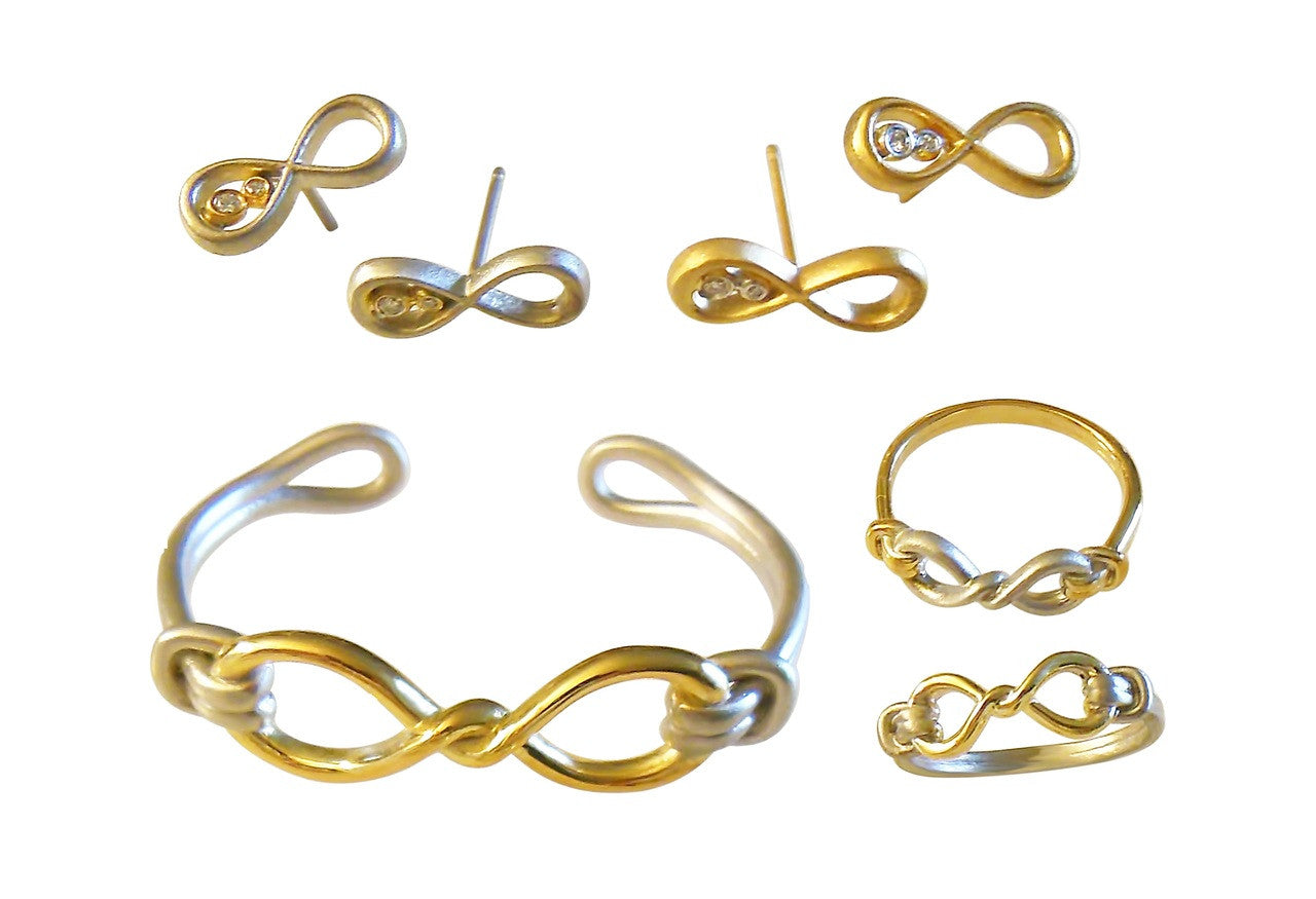 Infinity Knot Cuff Bracelet- 18K Gold. Tied to Infinite Possibilities.-11