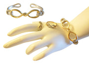 Infinity Knot Cuff Bracelet- 18K Gold. Tied to Infinite Possibilities.-0