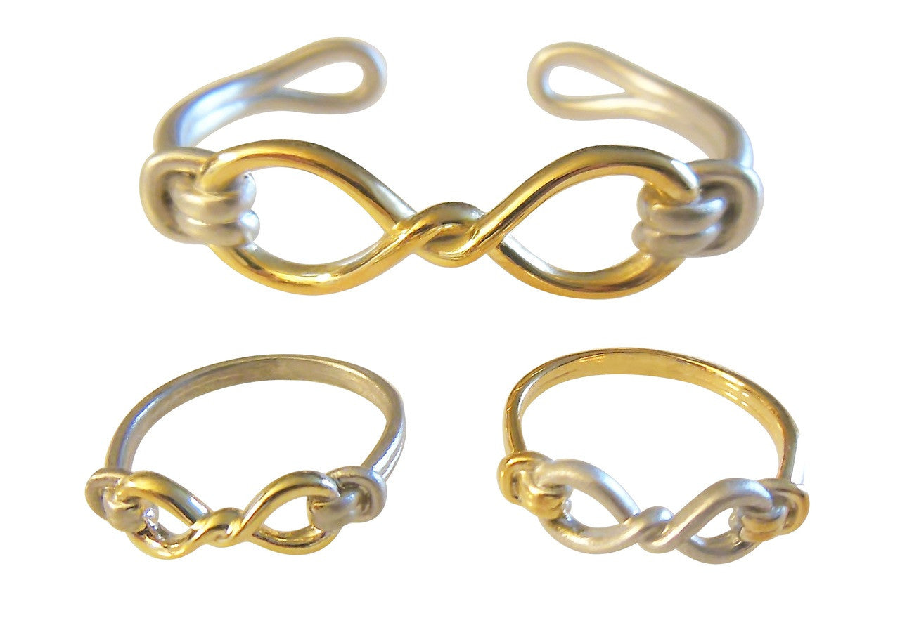 Infinity Knot Cuff Bracelet- 18K Gold. Tied to Infinite Possibilities.-15