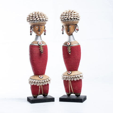 Beaded Namji Doll 38 Red-1