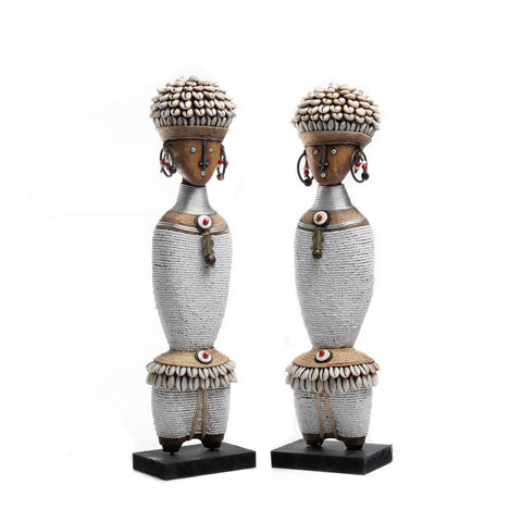 Beaded Namji Doll 38 White-1