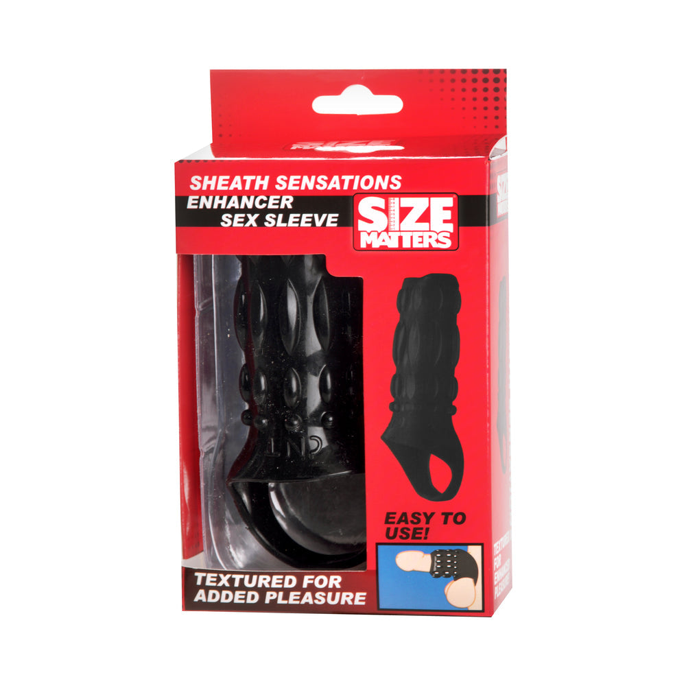 Size Matters Enhancer Sex Sleeve Black-0