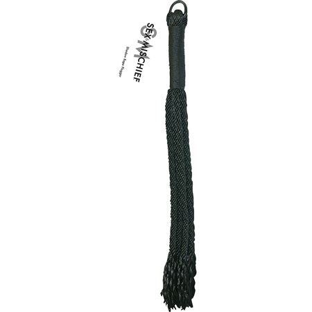 Sportsheets Sex & Mischief Shadow Rope Flogger Black-0