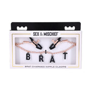Sportsheets Sex & Mischief Brat Charmed Nipple Clamps-0