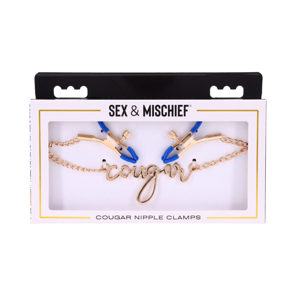 Sportsheets Sex & Mischief Cougar Nipple Clamps-0