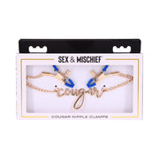 Sportsheets Sex & Mischief Cougar Nipple Clamps-0
