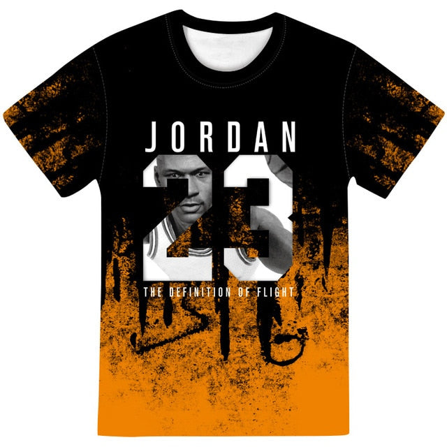 Man's Jordan 23 3D T Shirts Men Camouflage O-neck Fashion Printed 23 Hip-Hop Tee Camisetas Clothing Casual Top