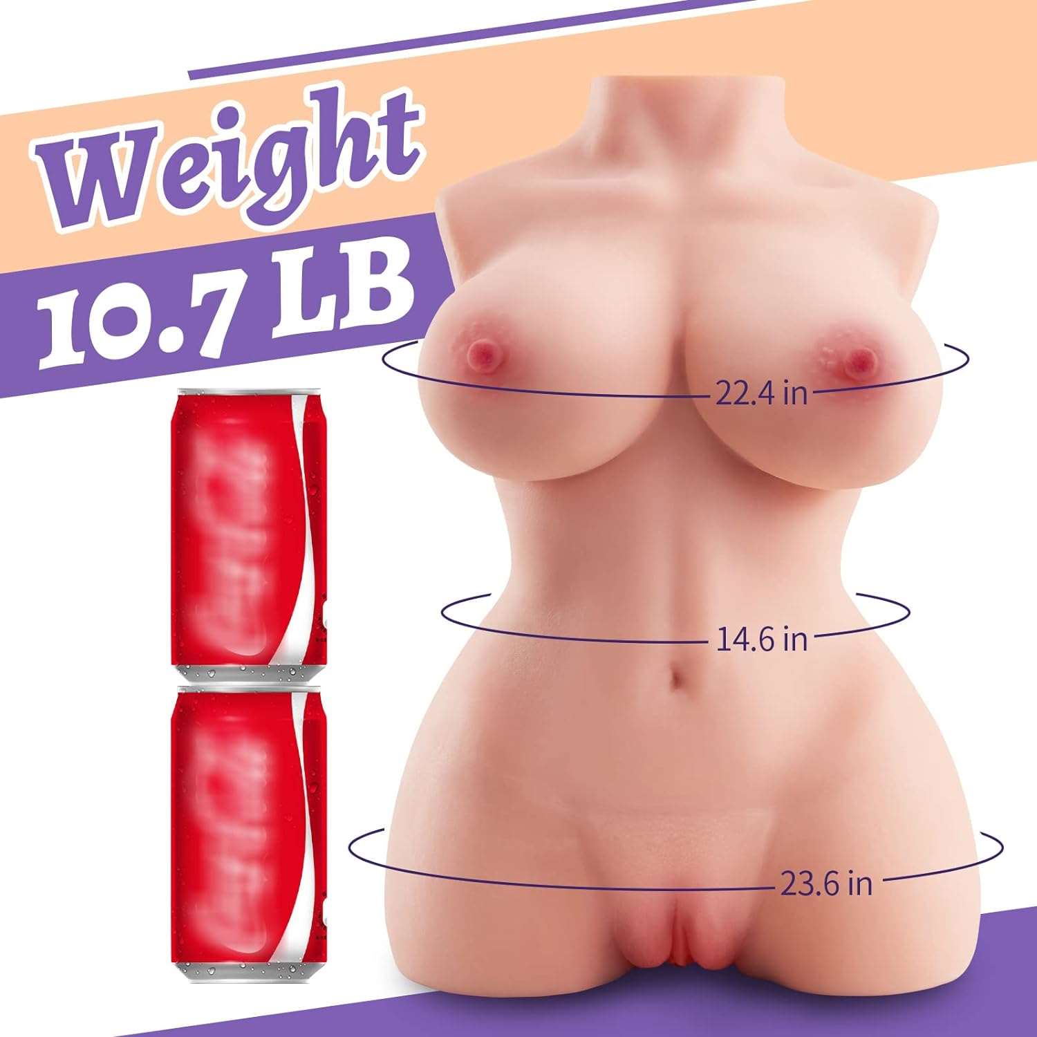 PlayMate 10.7lbs Sex Doll Masturbator-4