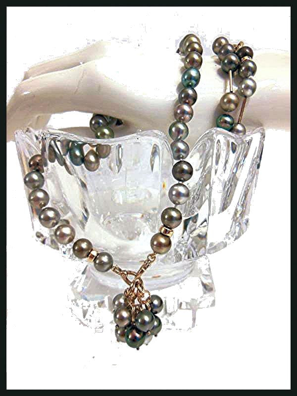 Tahitian Pearl Mega Set-Round-Multi Color-Interchangeable Necklace/Bracelet, Earrings/Pendant-2