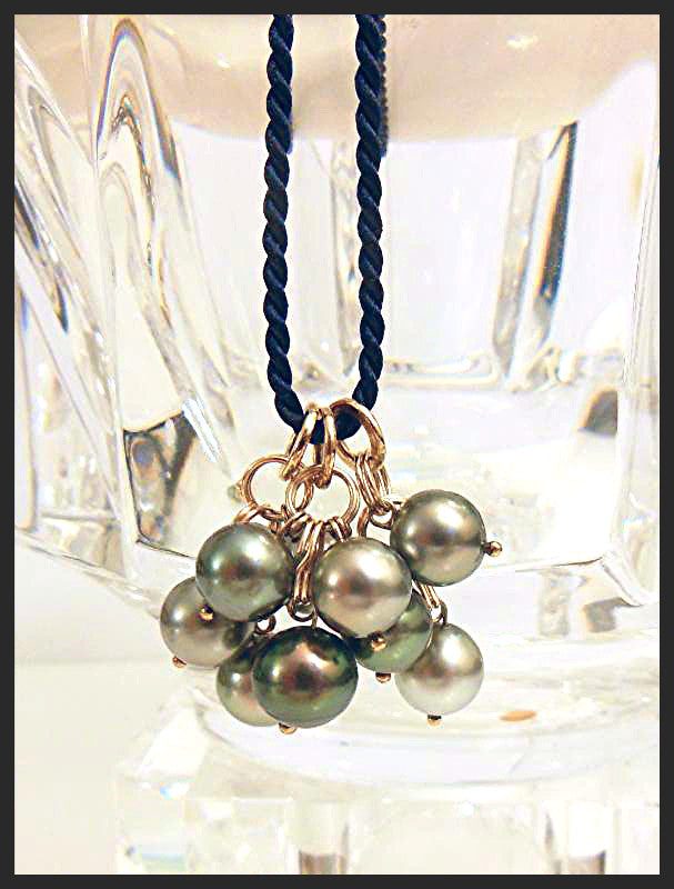 Tahitian Pearl Mega Set-Round-Multi Color-Interchangeable Necklace/Bracelet, Earrings/Pendant-9
